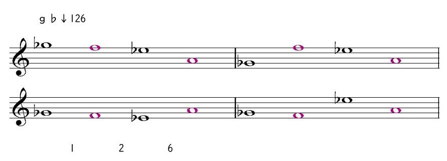 ｇ♭↓126
